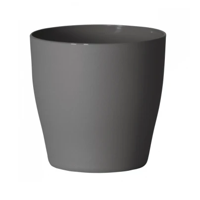 Obal na květináč LIVING - šedý - 13 x 13 cm - 1 ks