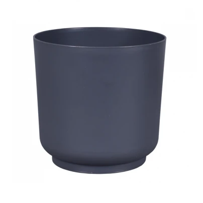 Obal na květináč SATINA - antracit - 15 x 15 cm - 1 ks