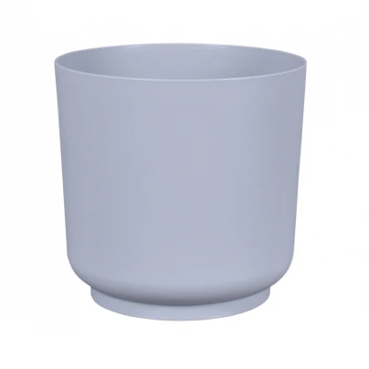 Obal na květináč SATINA - šedý - 15 x 15 cm - 1 ks