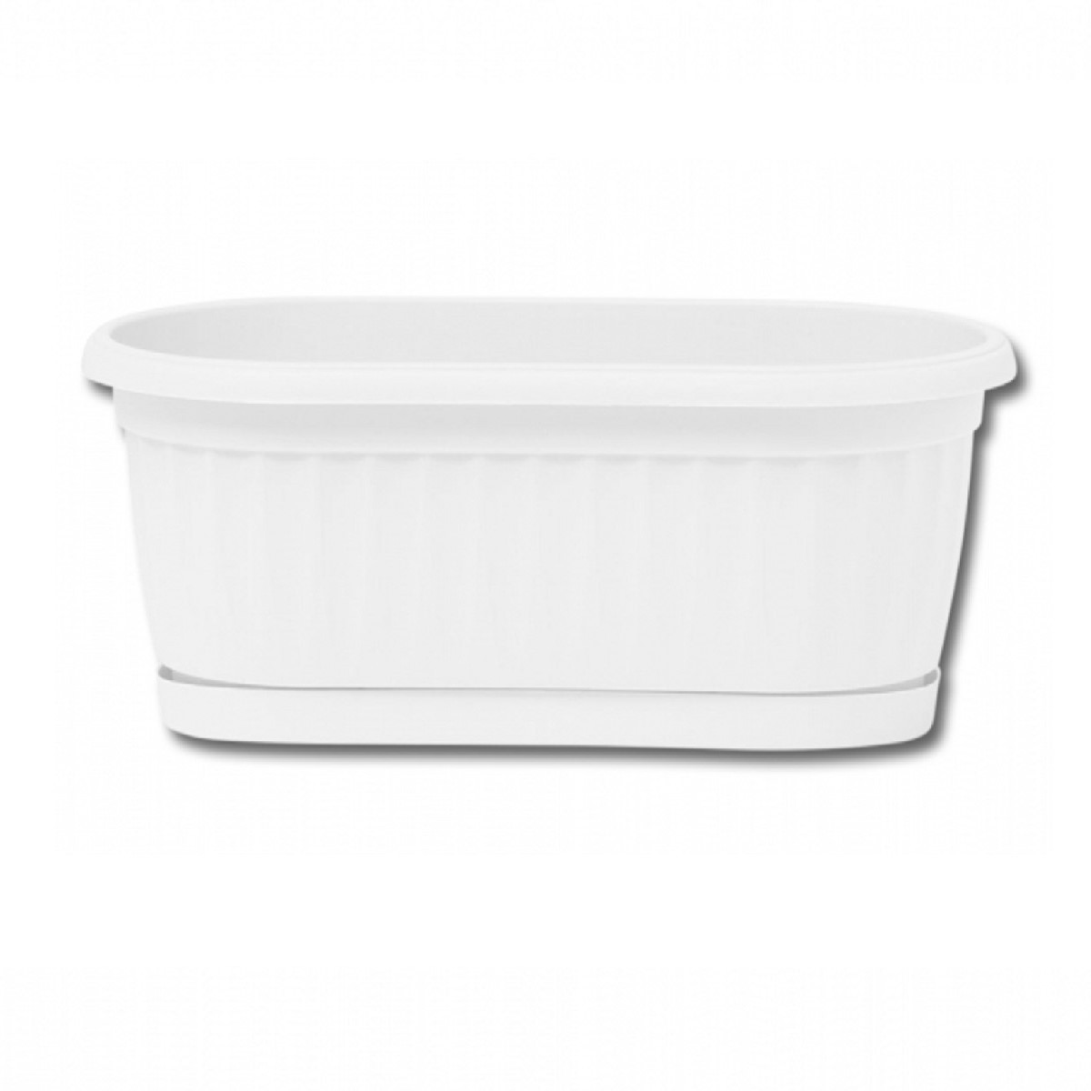 Samozavlažovací truhlík - bílý - 22 cm - 1 ks