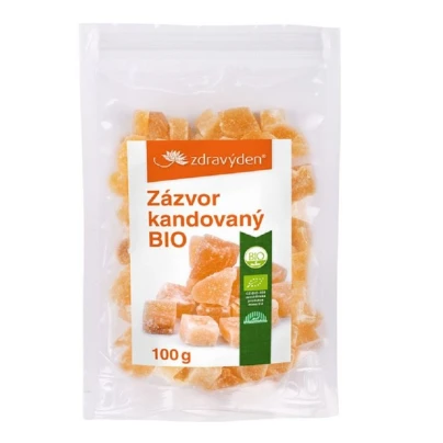 BIO Zázvor kandovaný - BIO kvalita - 100 g