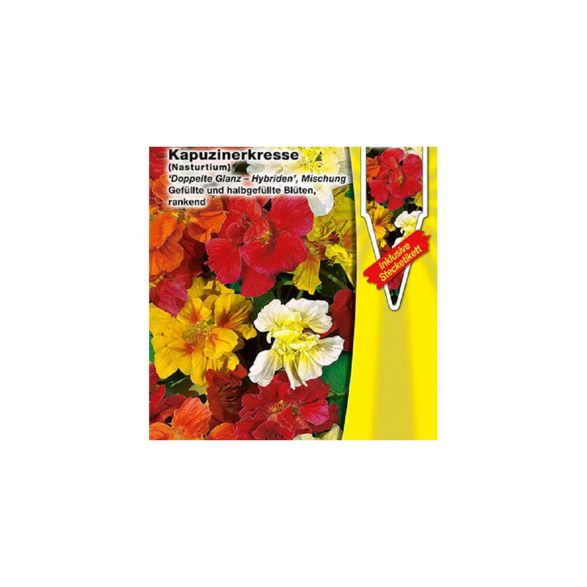 Lichořeřišnice popínavá Doppelte Glanz směs - Tropaeolum majus - semena - 15 ks