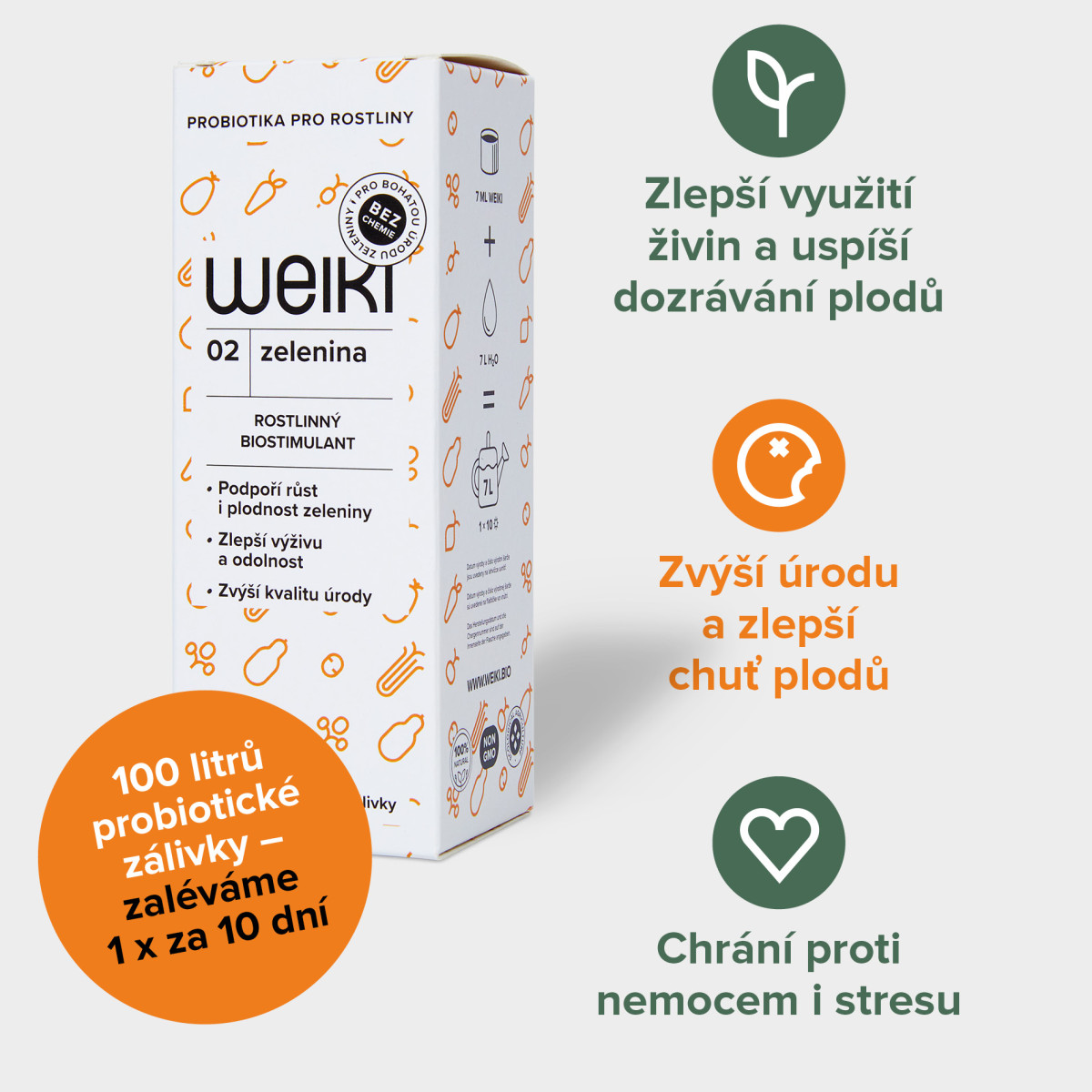 Probiotika Weiki - zelenina - 100 ml