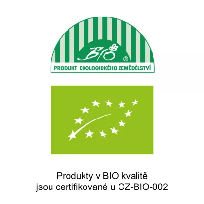 Produkty v BIO kvalitě certifikované u CZ-BIO-002.