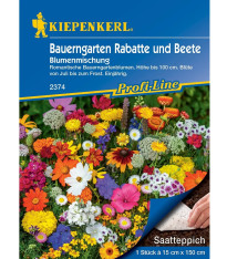 Směs pro chalupářské záhony - výsevný pásek - 15x150 cm