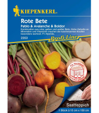 Červená řepa Pablo & Avalanche & Boldor F1 - výsevný pásek - 15x150 cm