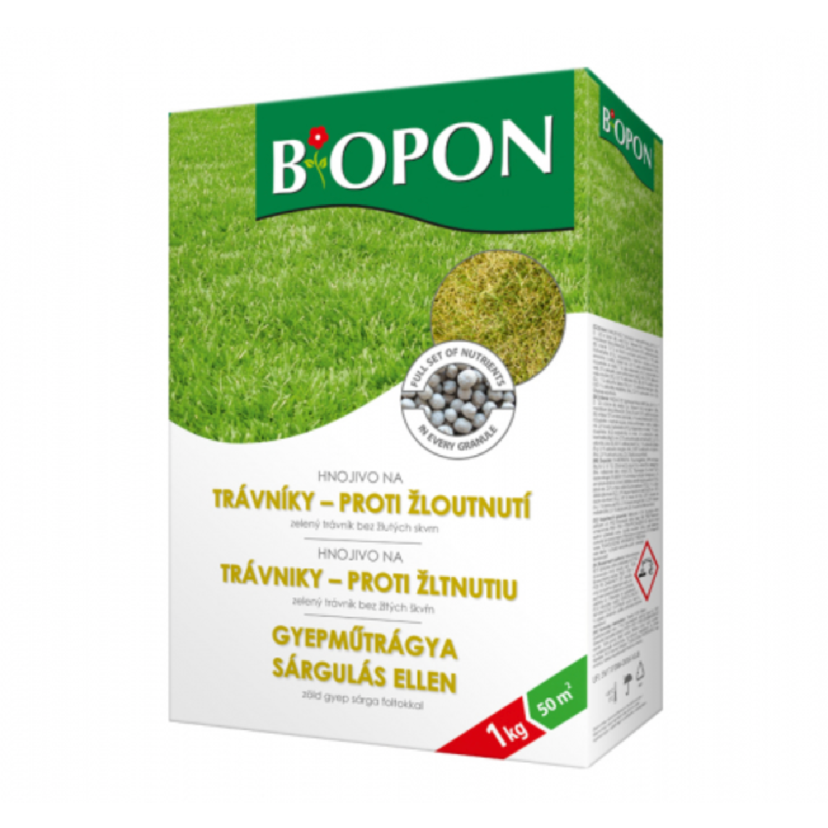 Hnojivo na trávník - proti žloutnutí - BoPon - 1 kg