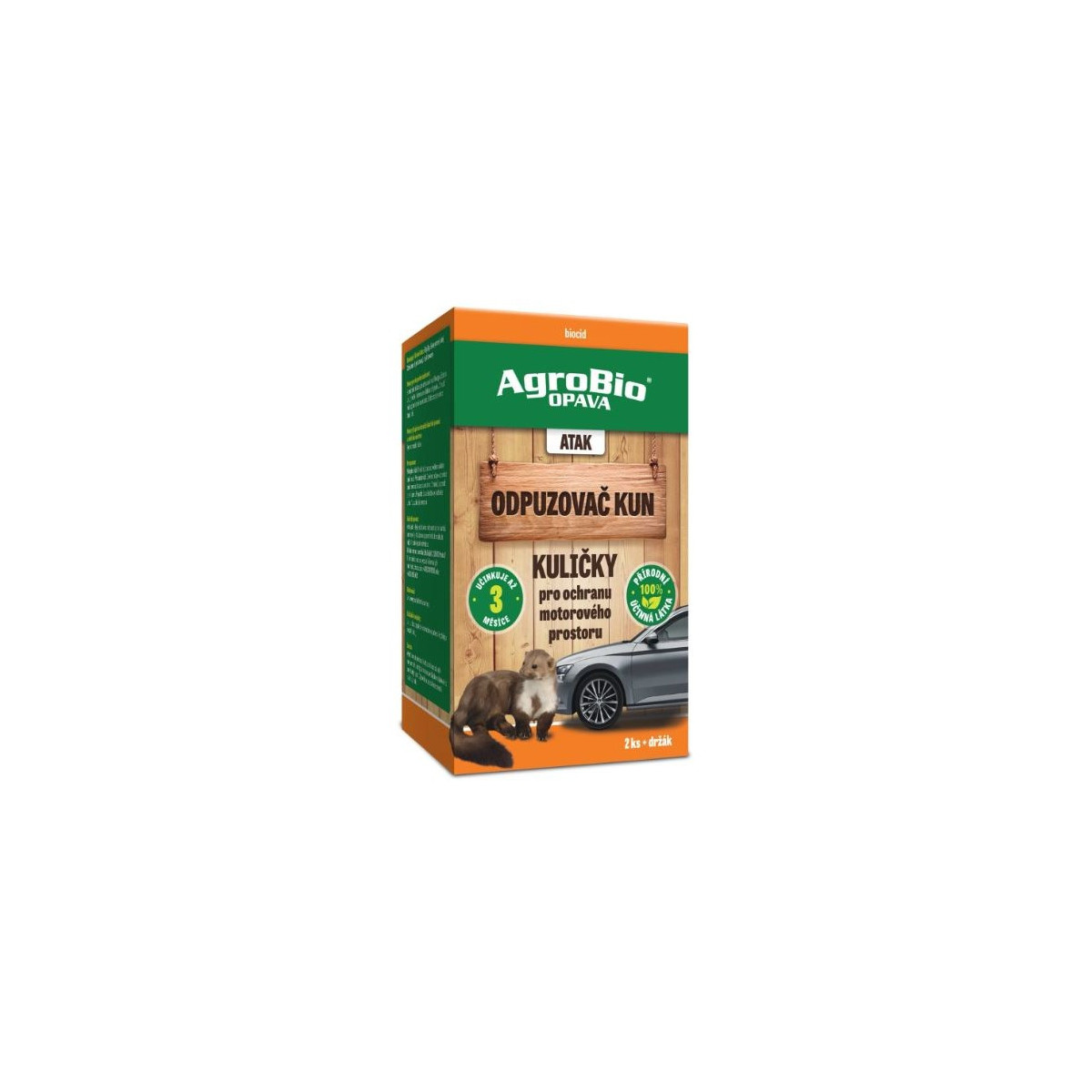 ATAK - Odpuzovač kun kuličky - AgroBio - proti kunám - 2 ks