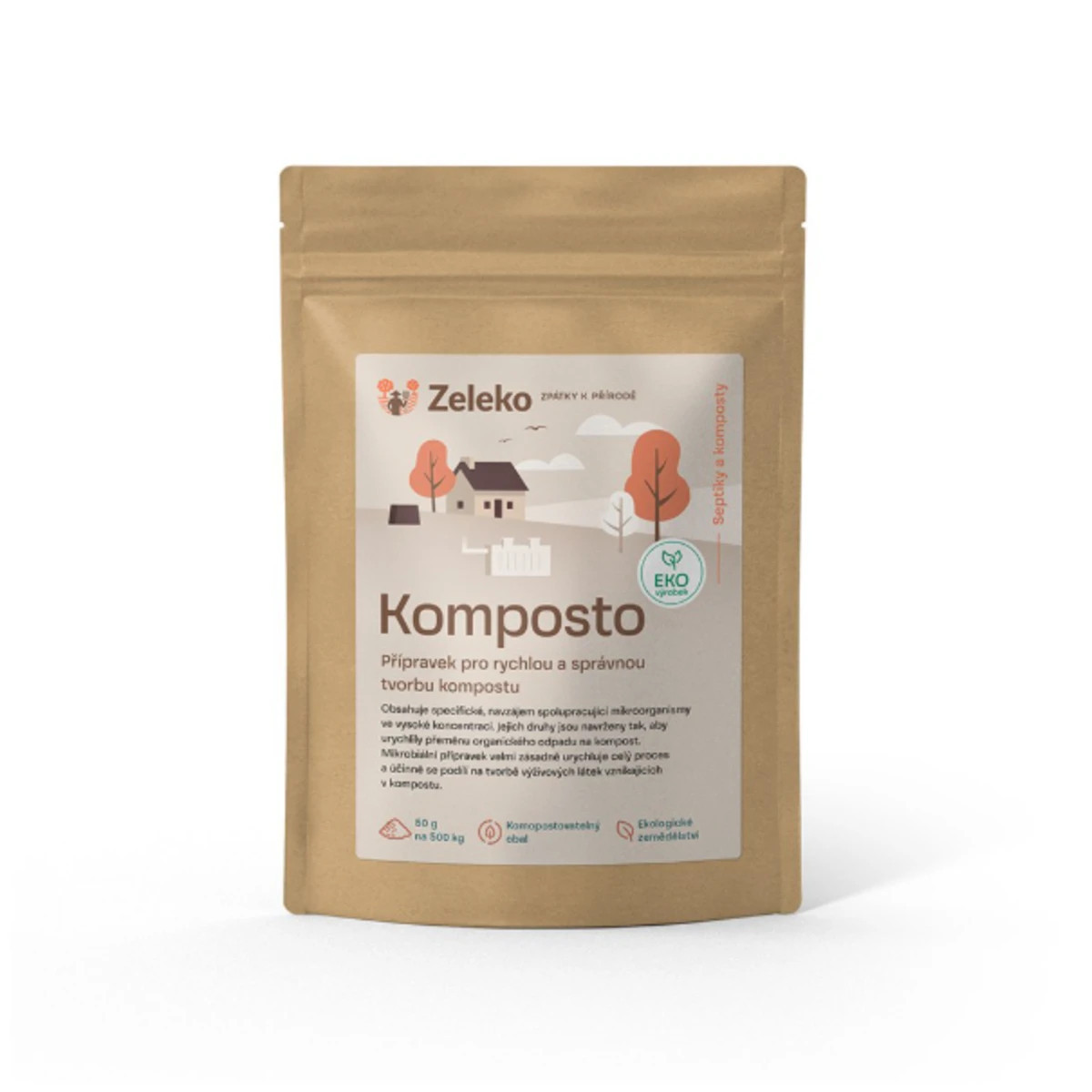 Komposto - přírodní urychlovač kompostů - Zeleko - 300 g