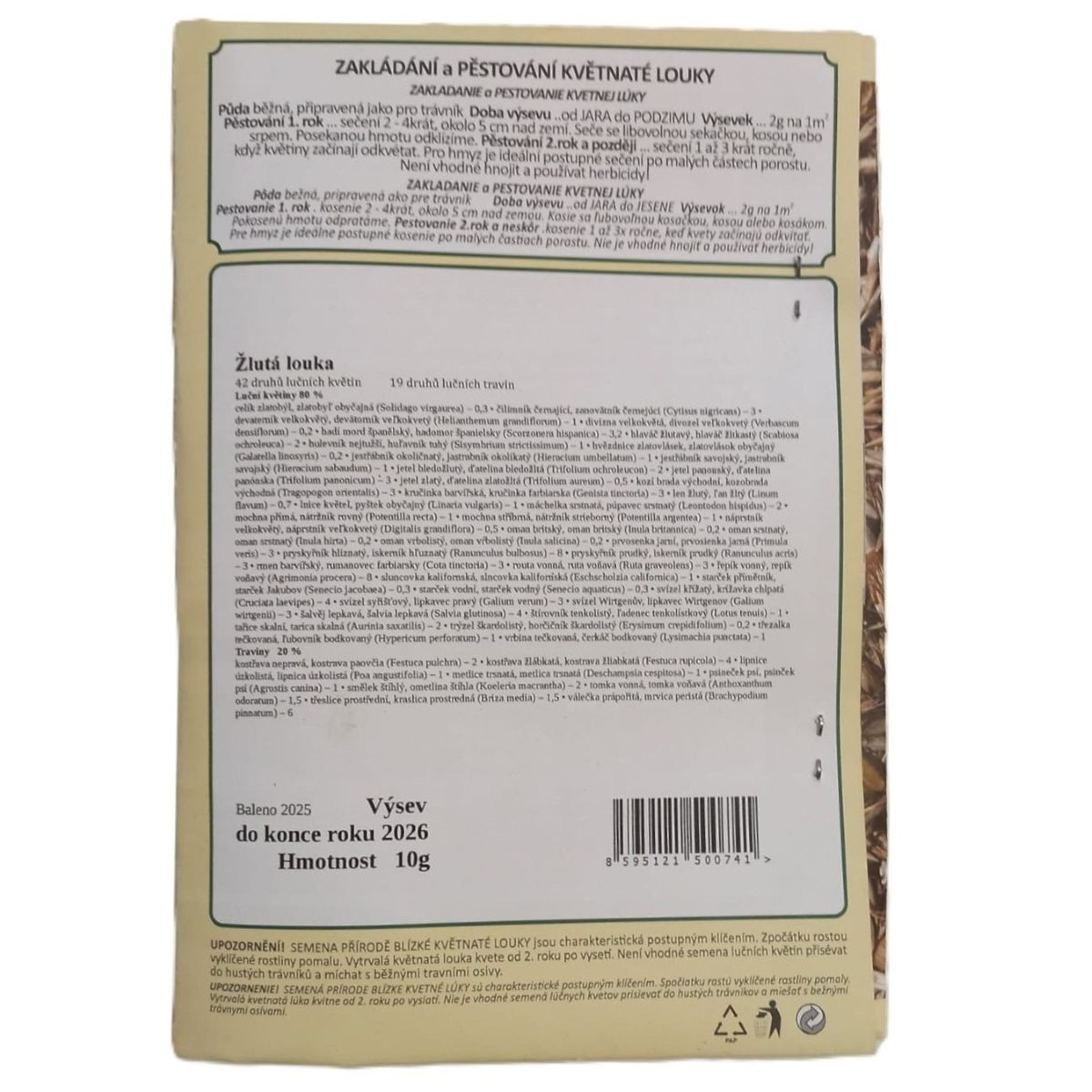 Žlutá louka Dukátková – luční směs – Planta Naturalis