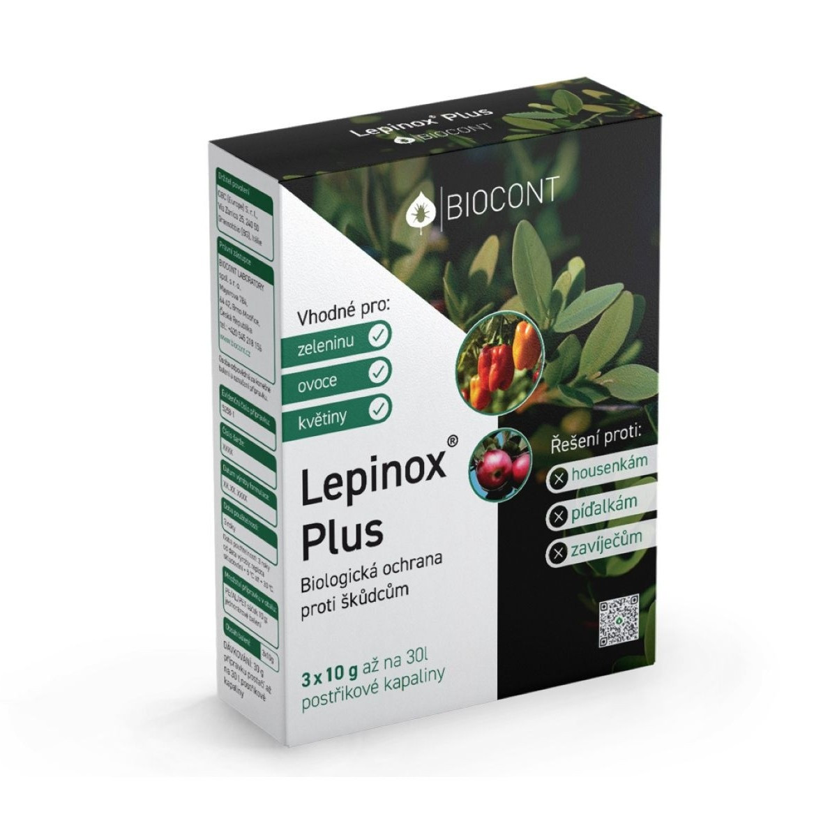 Biocont - Lepinox Plus - BIO přípravek proti housenkám - 3 x 10 g