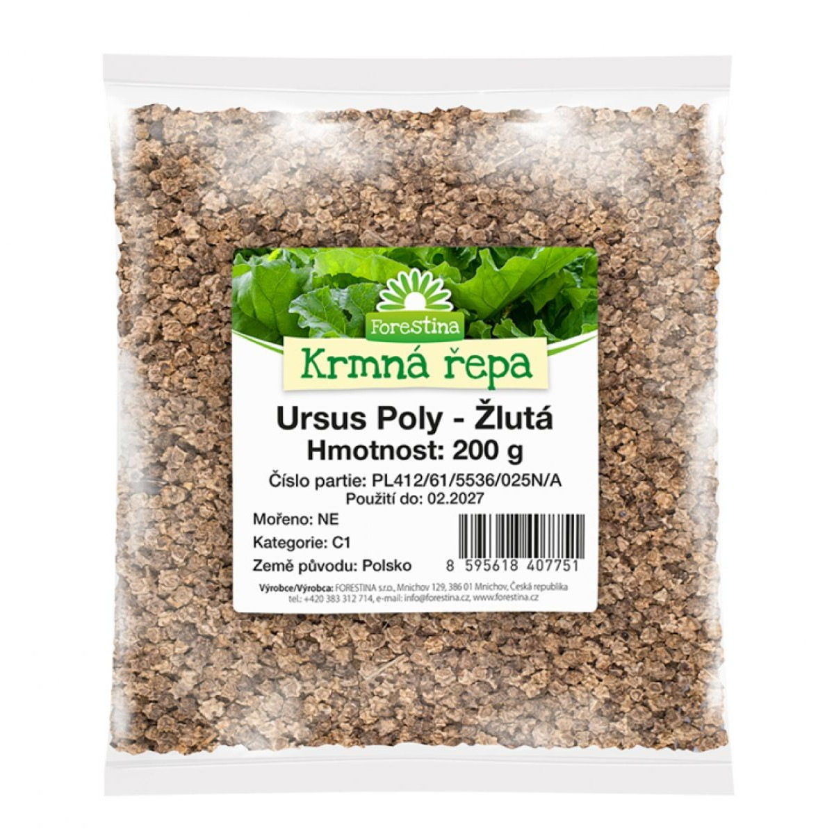 Krmná řepa Ursus Poly žlutá - Beta vulgaris - semena - 200 g