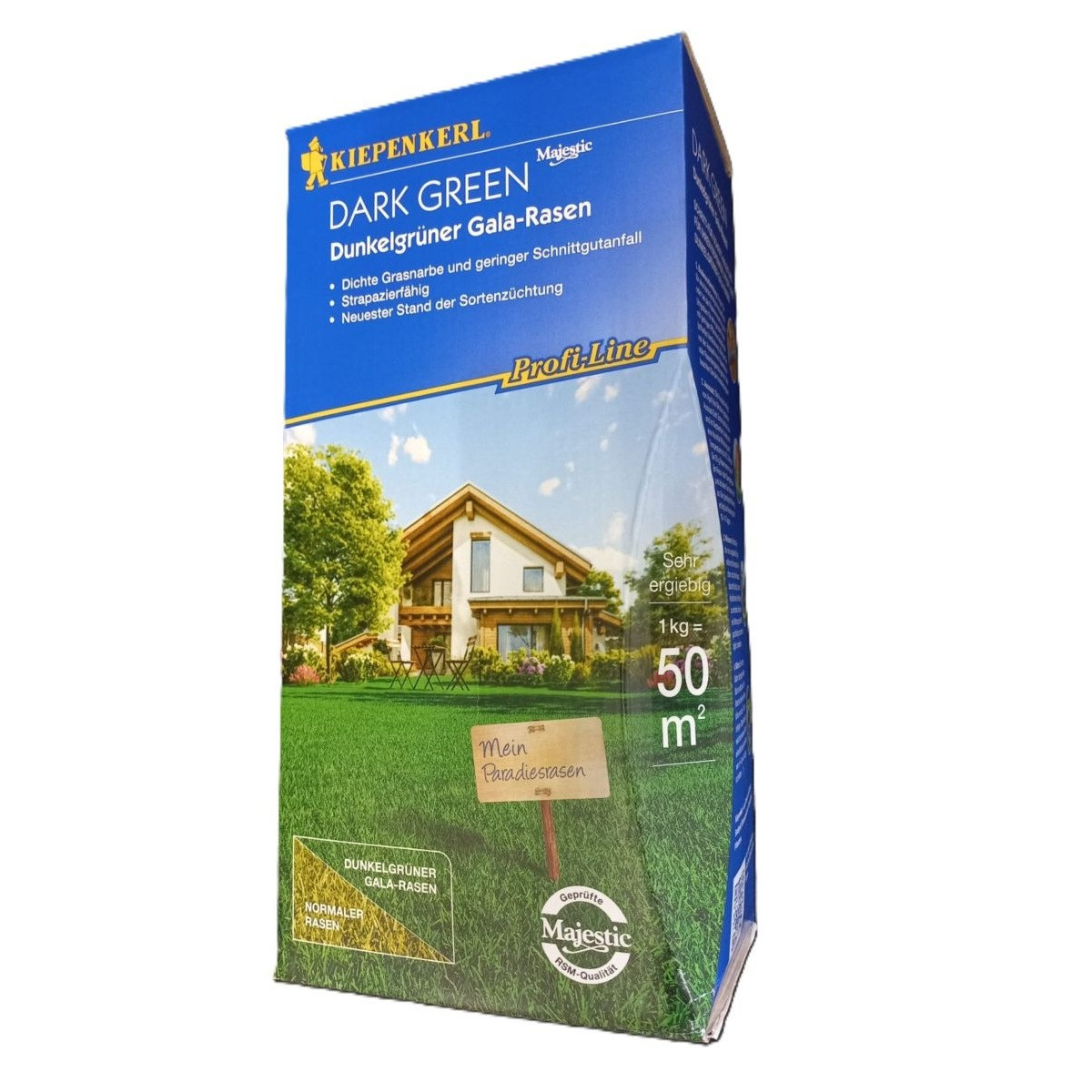 Profi line Tmavě zelený Gala trávník - Kiepenkerl - travní směs - 1 kg