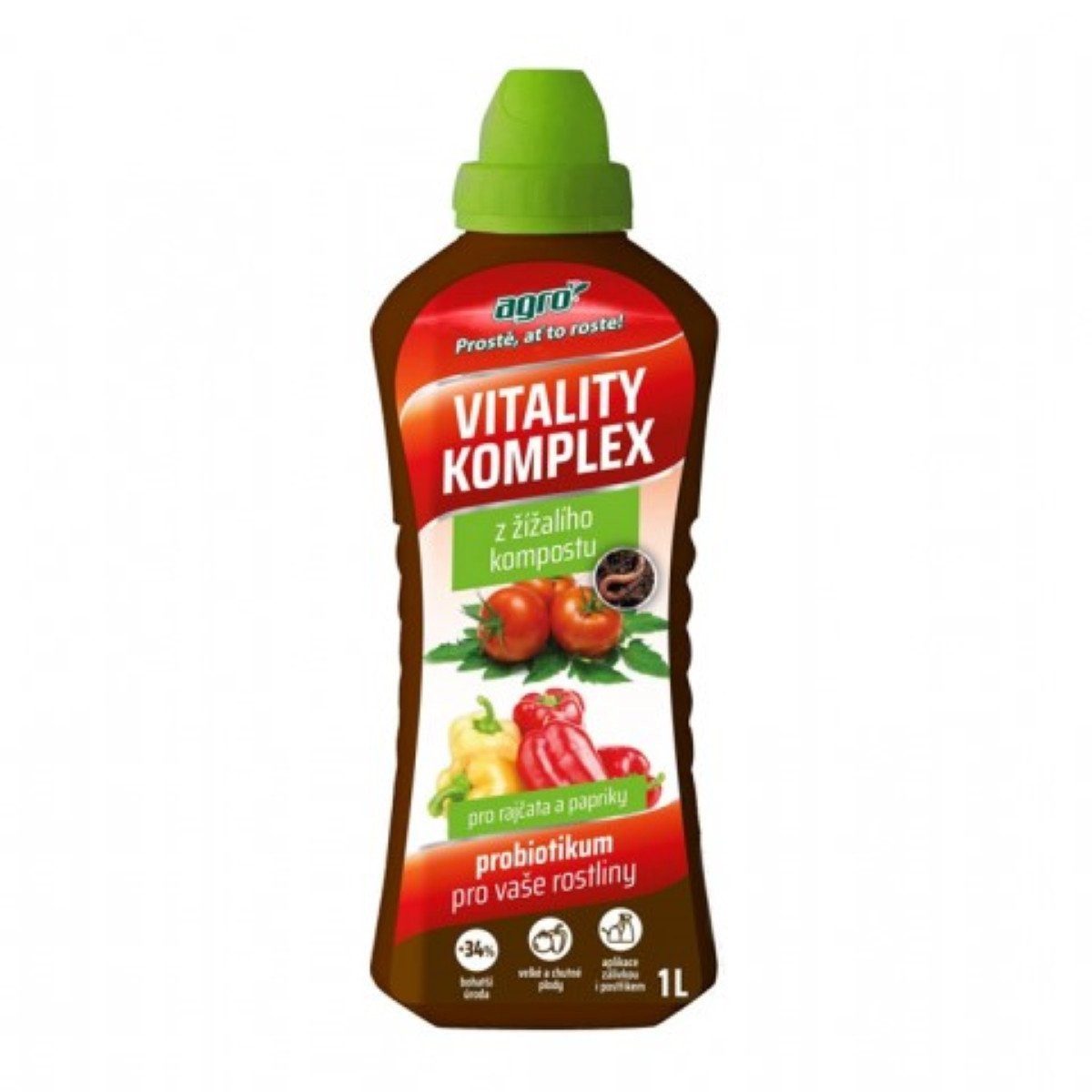 Hnojivo Vitality komplex na rajčata a papriky - Agro - 1 l