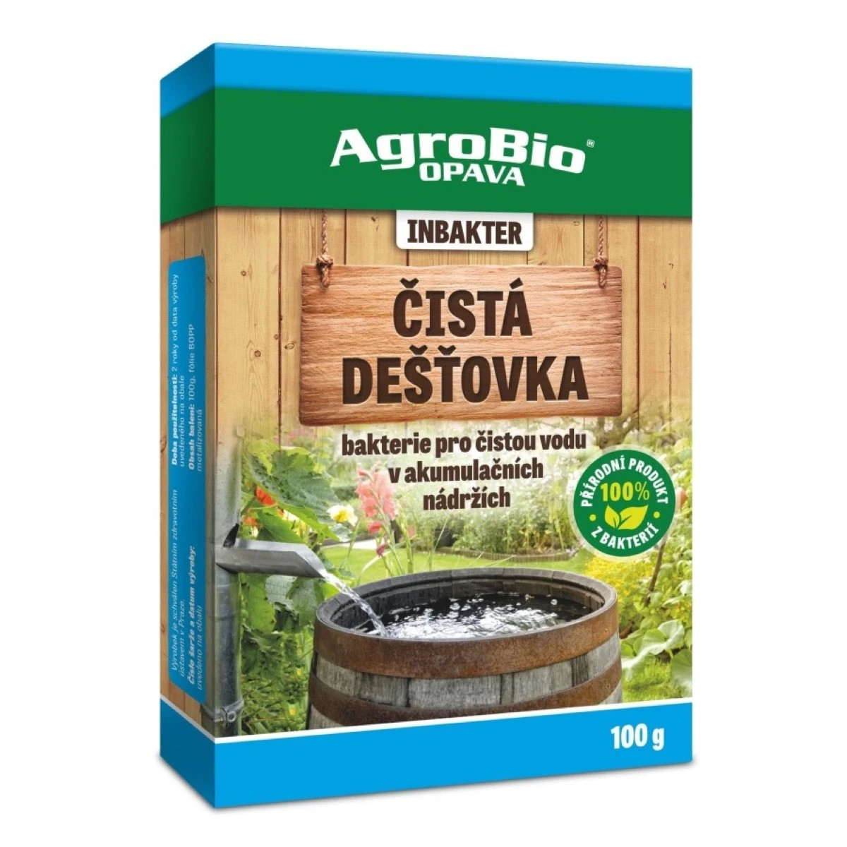 INBAKTER - Čistá dešťovka - AgroBio - 100 g