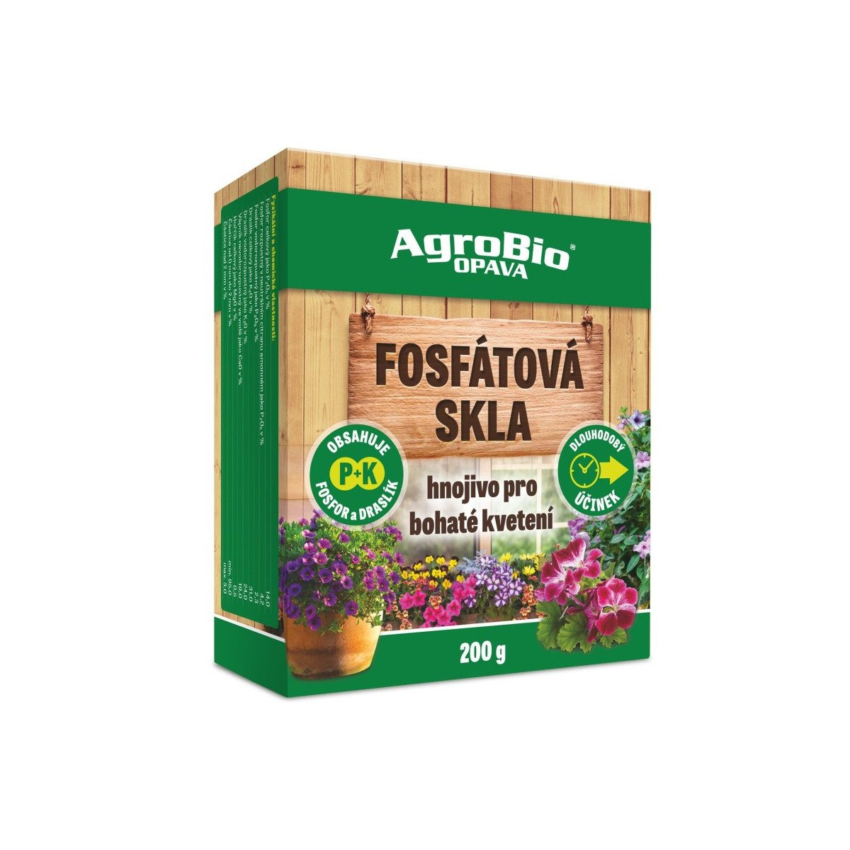 Fosfátová skla - hnojivo v prášku - AgroBio - hnojivo - 200 g