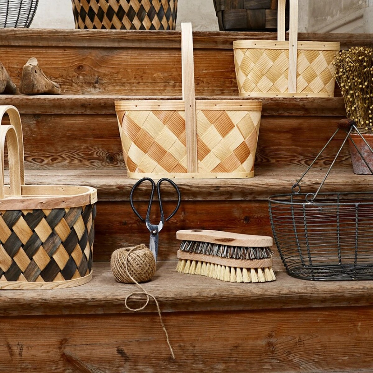 Dřevěný čisticí kartáč z přírodních vláken - Strömshaga AB - 1 ks