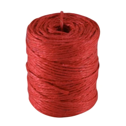 Juta - jutový provázek na cívce - červený - Strömshaga AB - 70 m - 1 ks