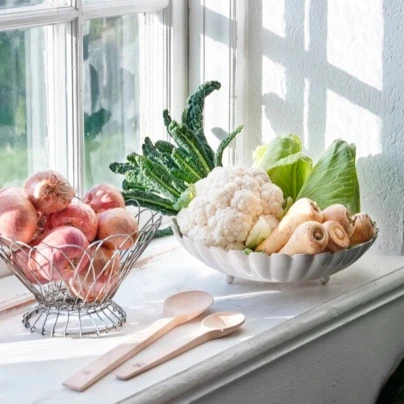 Doplňky do domácnosti – Drátěný košík - antik zinek - Strömshaga AB