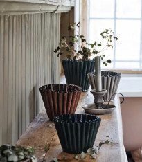 Kovový květináč Ronja - zelený - vel. XS - Strömshaga AB - 1 ks