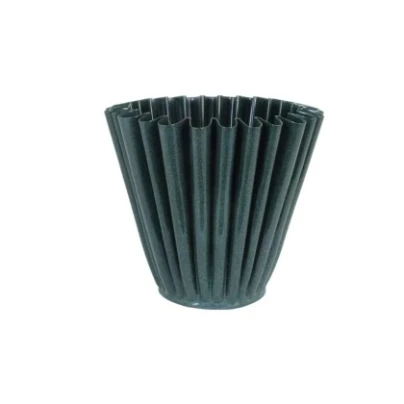 Kovový květináč Ronja - zelený - vel. L - Strömshaga AB - 1 ks