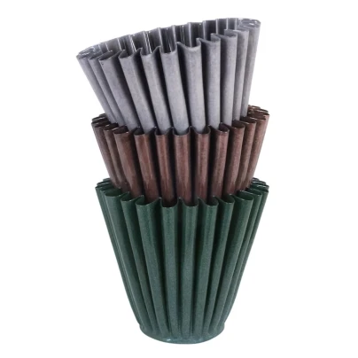 Kovový květináč Ronja - zelený - vel. L - Strömshaga AB - 1 ks