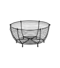 Stylový drátěný košík - černý - malý - Strömshaga AB - 1 ks