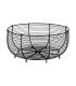 Stylový drátěný košík - černý - velký - Strömshaga AB - 1 ks