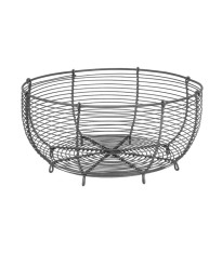 Dekorativní zinkový drátěný koš - kulatý - Strömshaga AB - 1 ks