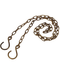 Mosazný řetízek s háčky - 1 m - Strömshaga AB - 1 ks