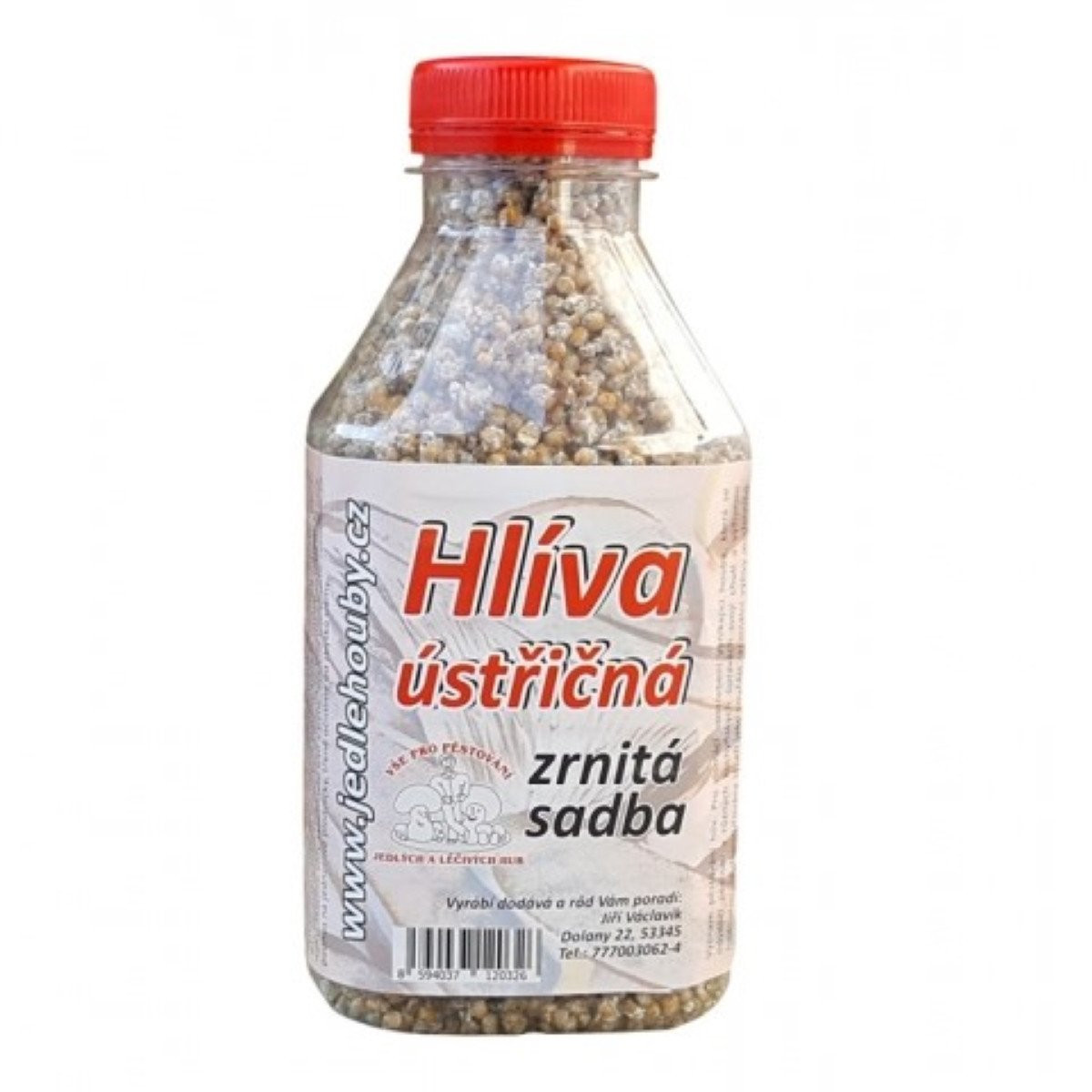 Hlíva ústřičná - zrnitá sadba - Pleurotus ostreatus - sadba - 500 ml