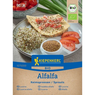 BIO semena na klíčky - Alfafa - Vojtěška - Kiepenkerl - Medicago sativa - bio semena - 40 g