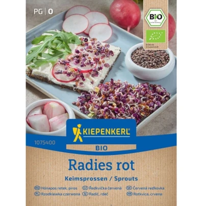 BIO Červená ředkvička - bio semena na klíčení - 30 g