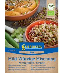 BIO semena na klíčky - Jemně pikantní směs - Kiepenkerl - bio semena - 40 g