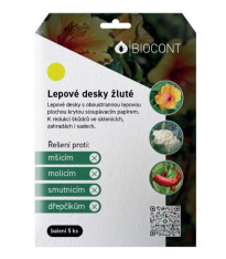 Biocont - Lepové desky - žluté - 5 ks