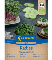 Microgreen - mikrozelenina - náhradní plátky BIO ředkvičky - 3 ks