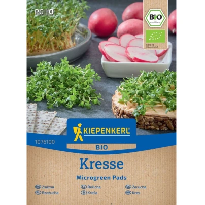 Microgreen - mikrozelenina - náhradní plátky BIO řeřichy - 3 ks