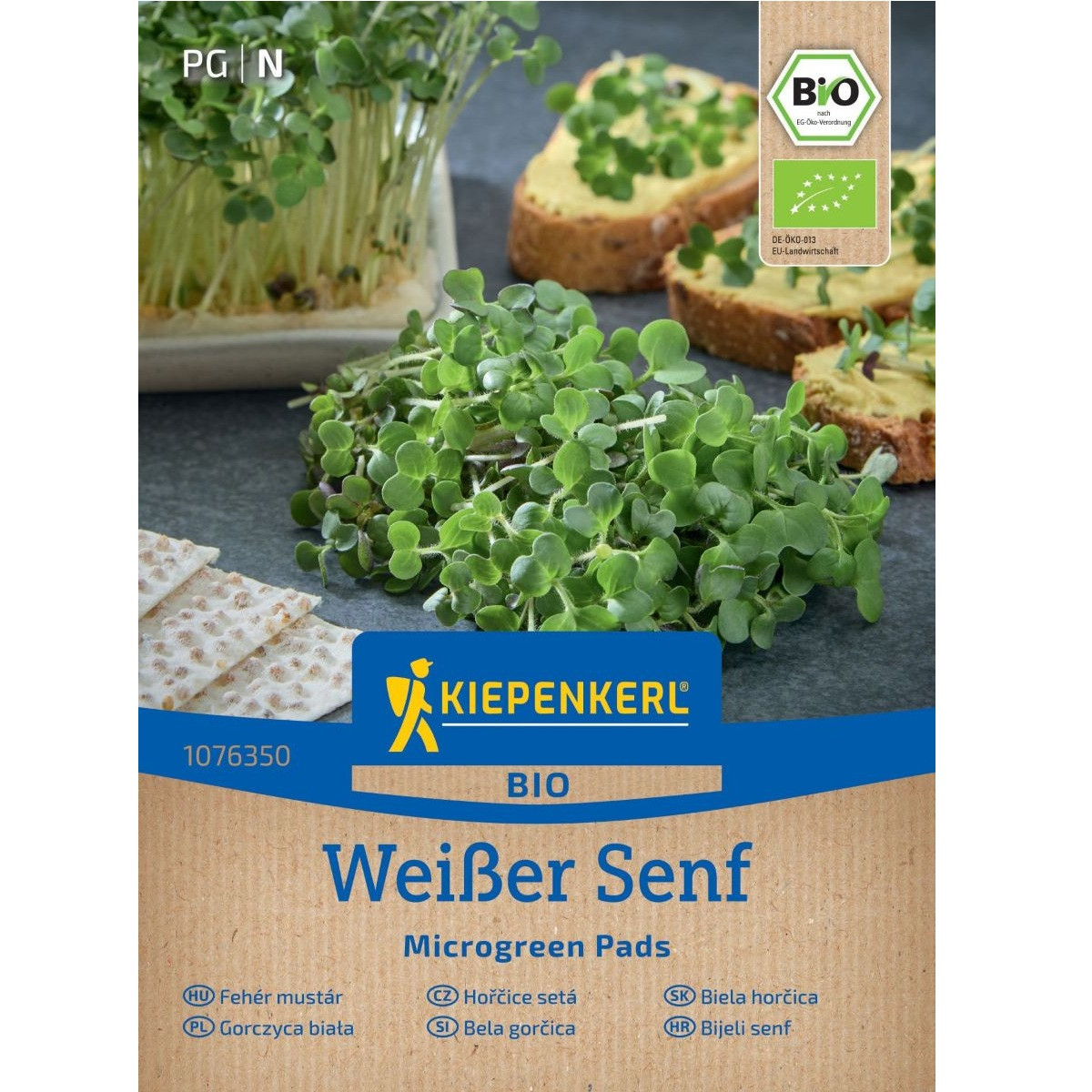 Microgreen - mikrozelenina - náhradní plátky BIO hořčice - 3 ks