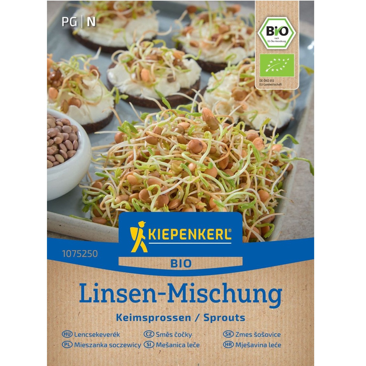 BIO Čočka směs - bio semena na klíčení - 40 g