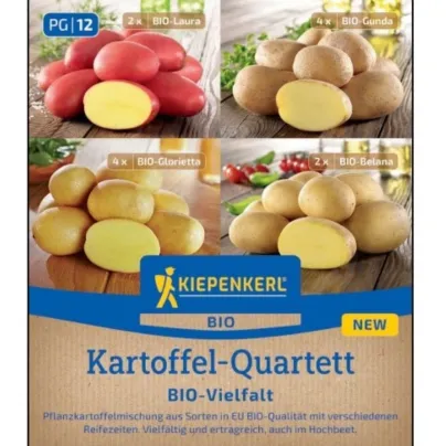BIO sadbové brambory – 4 druhy – směs odrůd – Solanum tuberosum