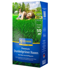 Premium Tmavozelený trávník - Kiepenkerl - travní směs - 1 kg