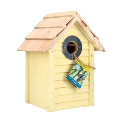 Ptačí budka žlutá Beach Hut Bonaire - 1 ks