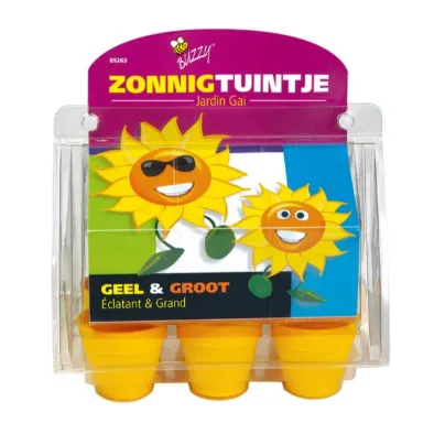 Buzzy Kids - Dětský skleník Slunečnice - Pieterpik - pěstební sada - 1 ks