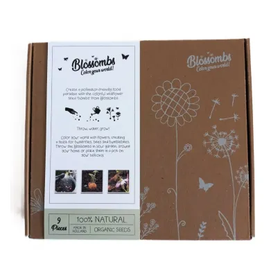 Semínkové bomby - dárková sada - Blossombs - 9 kuliček - 1 balení
