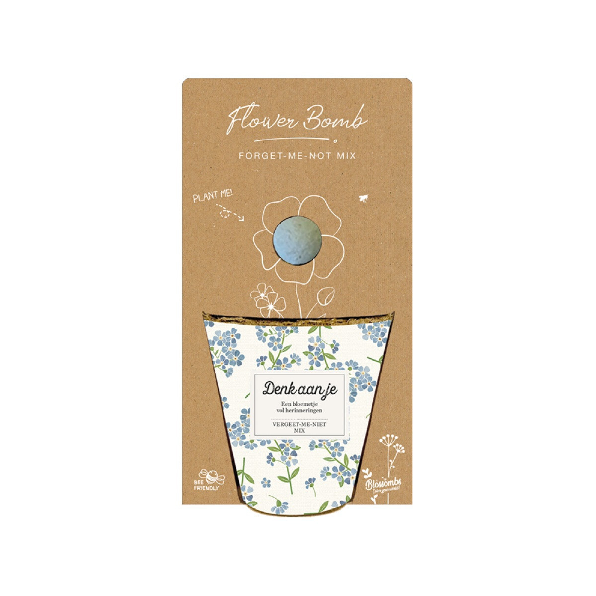 Pěstební set - Grow kit - směs pomněnek - Blossombs - 1 ks