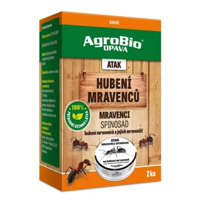 ATAK Hubení mravenců - AgroBio - ochrana proti mravencům - 2 ks