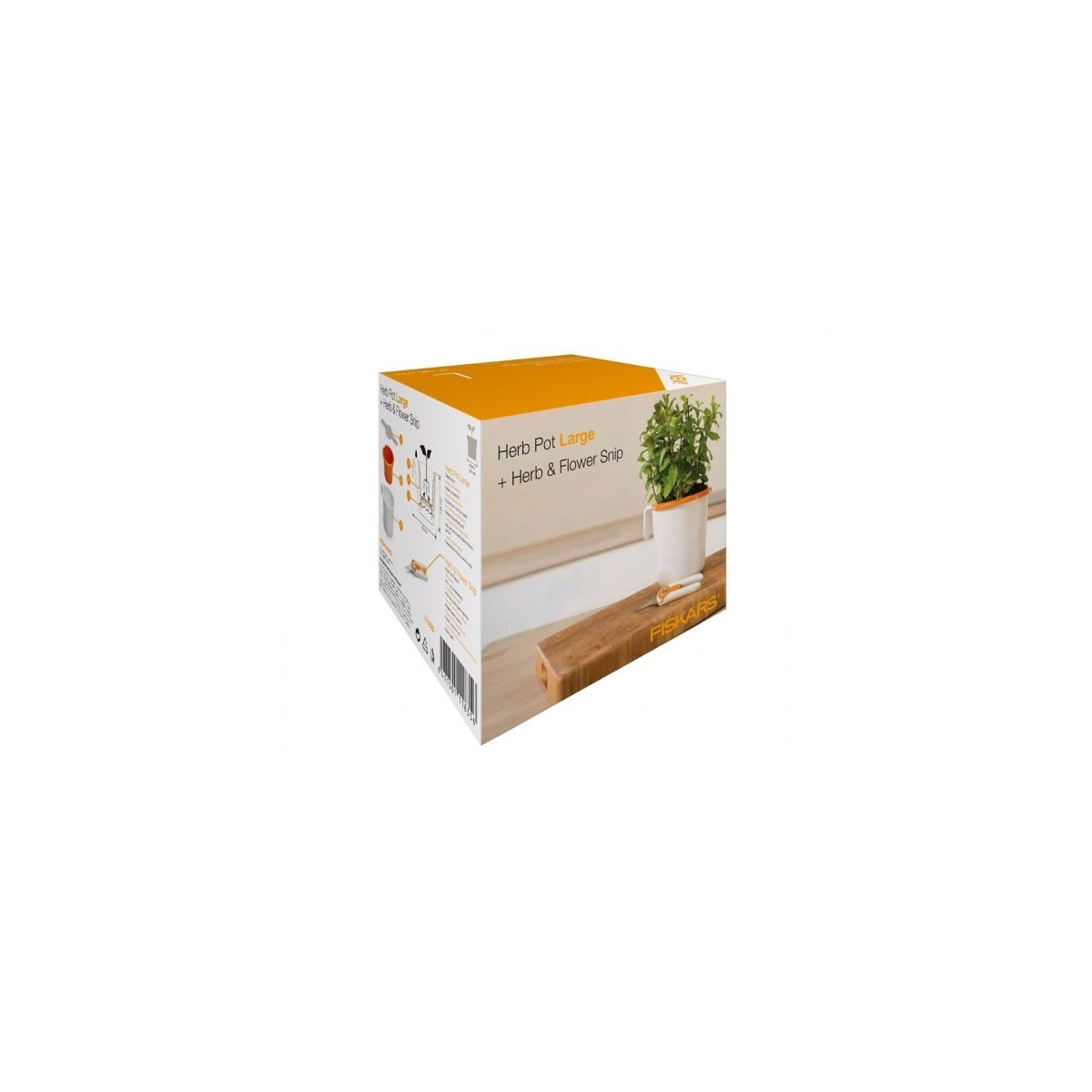 Set na bylinky - květník + nůžky - 1 ks