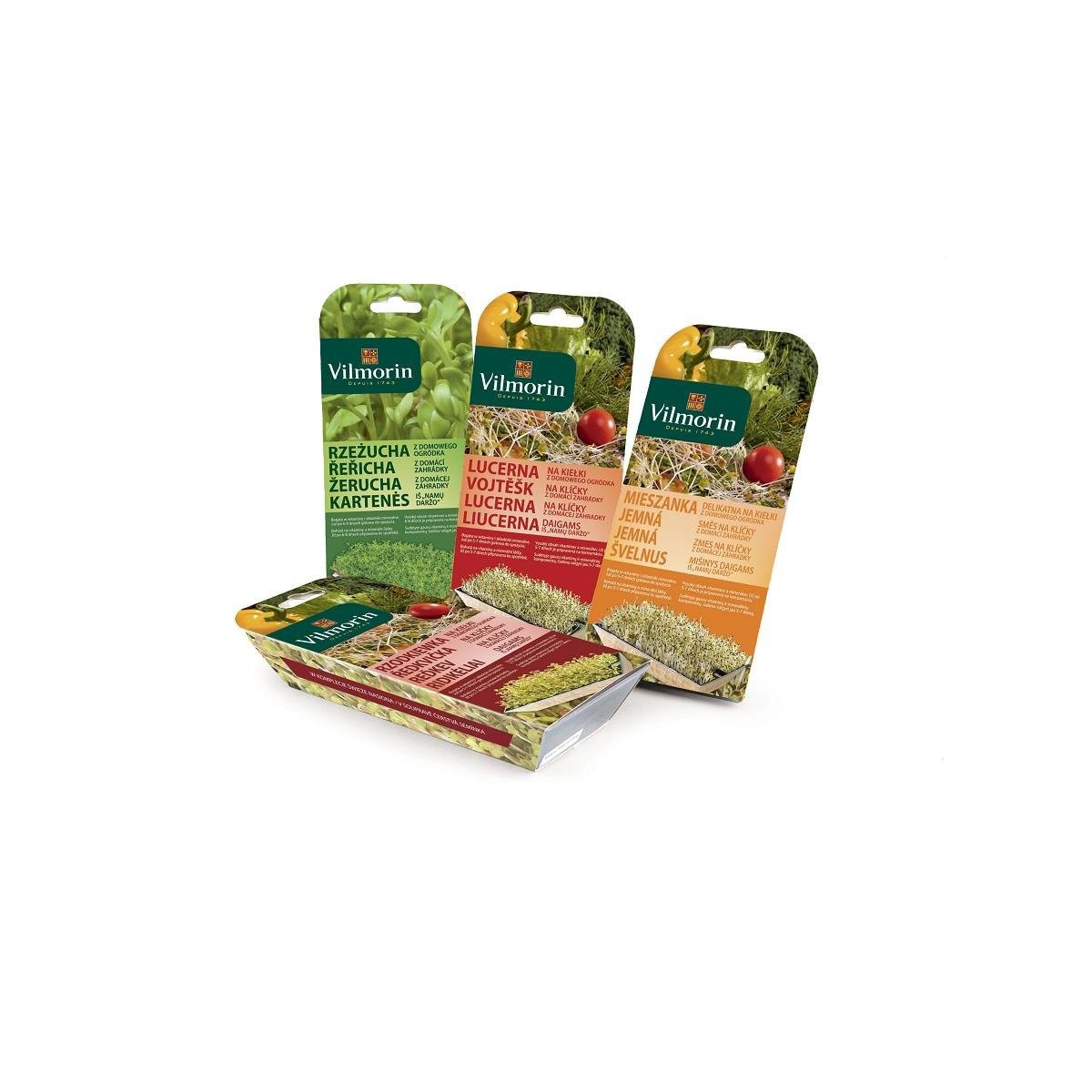 Sada na klíčky včetně misky - Řeřicha - Vilmorin - 10 g