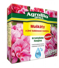 Krystalické hnojivo Muškáty - AgroBio - 400 g