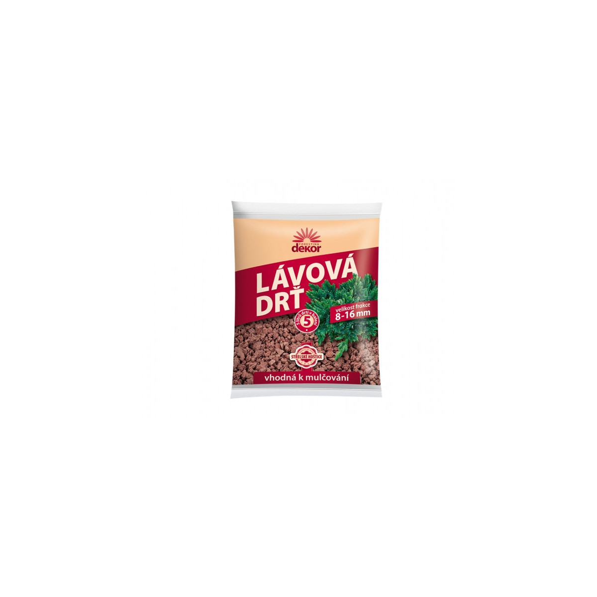 Lávová drť - dekorační moderní materiál - 5 l